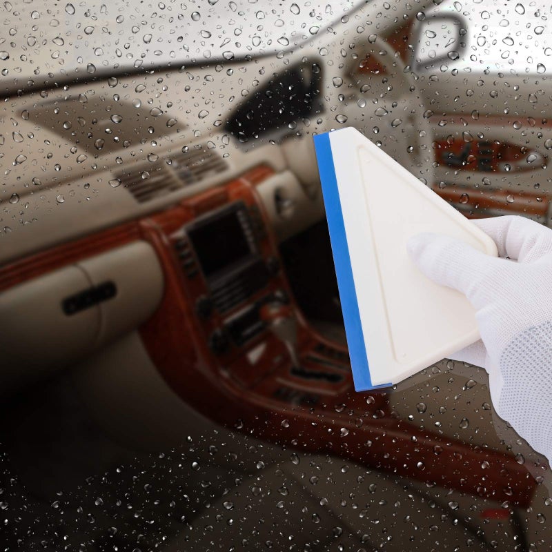 EHDIS Small Squeegee Window Tint Squeegee Silicone Squeegee Wiper Blade for Car Window Glass Mirror Cleaning Wash Cleaner Wiper - 2 PCS - Image 4